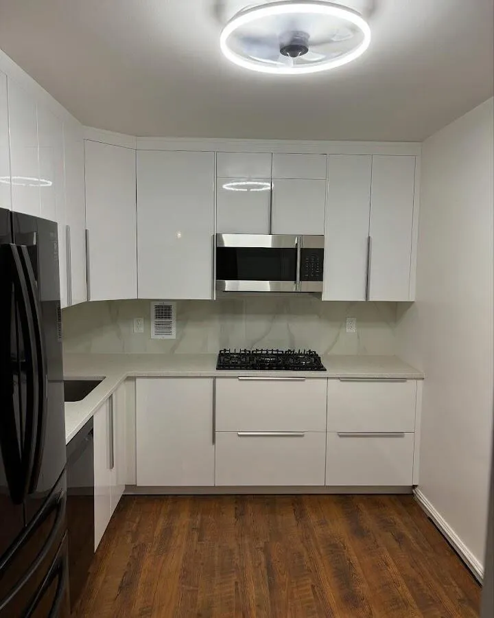 Renovated kitchen with quartz countertops in Altamont